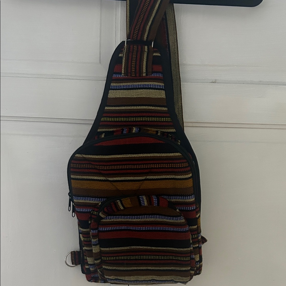 Striped Multicolor Sling Bag